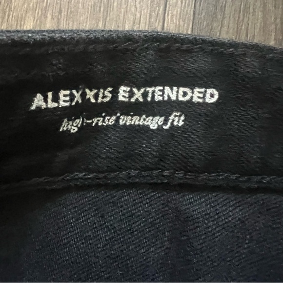 AG-ED ADRIANO GOLDSCHMIED Black Denim High Rise Vintage Straight Fit Jeans 27 R - Picture 6 of 15